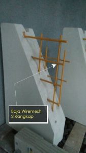 Tulangan Baja Wiremesh 2 Rangkap