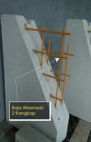 Tulangan Baja Wiremesh 2 Rangkap